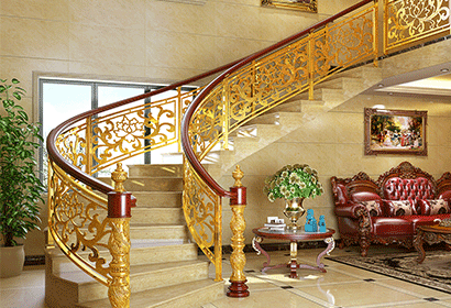 雕花樓梯護(hù)欄系列-富貴牡丹