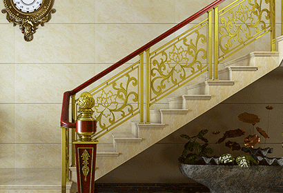 雕花樓梯護(hù)欄系列-富貴牡丹