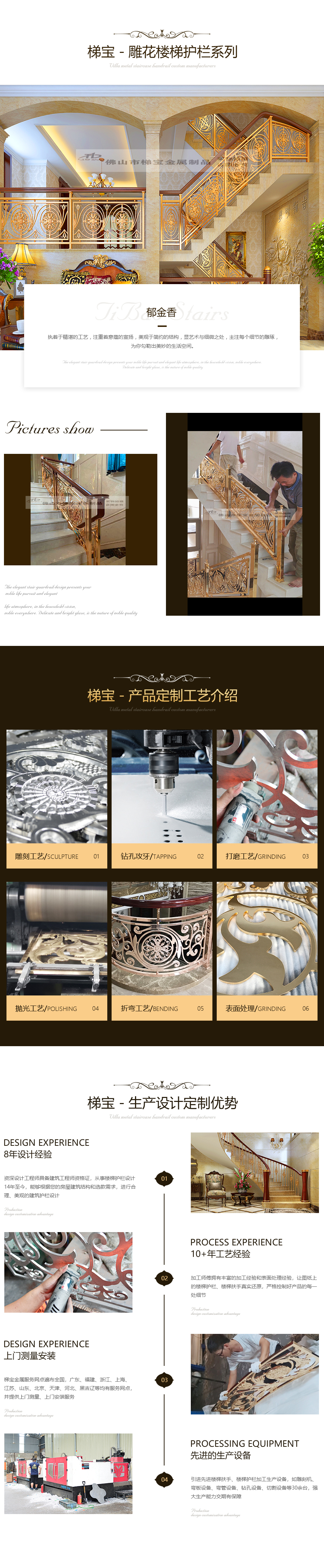 雕花樓梯護欄系列-郁金香