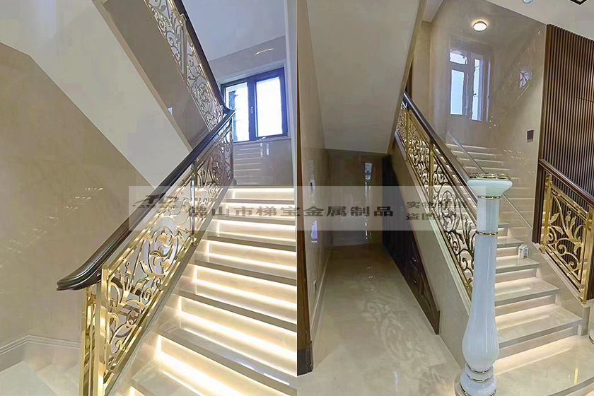 別墅銅樓梯扶手